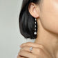 Akoya Keshi Pearl Earrings in 18K White Gold, 2.5-5mm,9-9.5mm